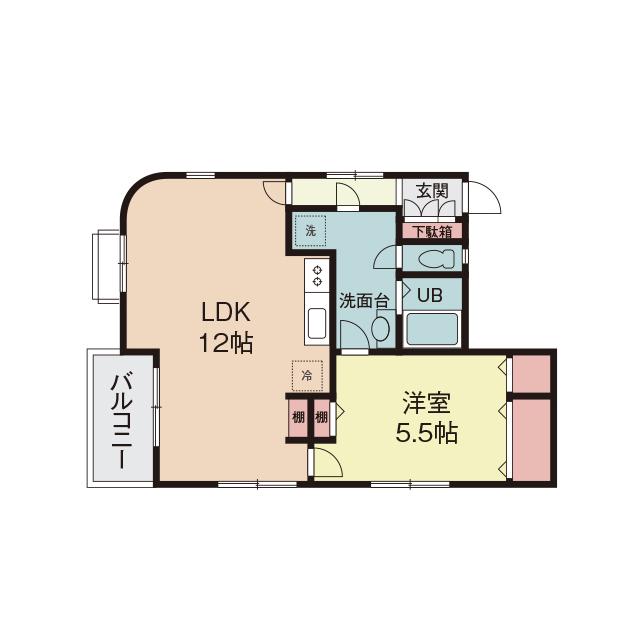 アルファステージ(1LDK/2階)の間取り写真