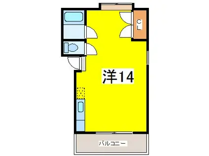 Sハイム(1K/2階)の間取り写真