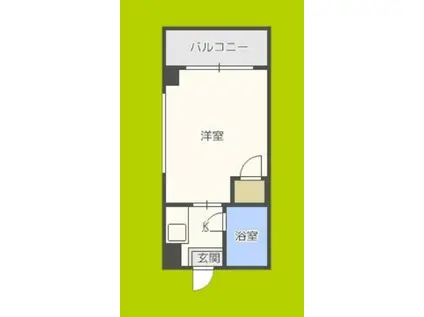 コーニッシュアビコII(1K/4階)の間取り写真