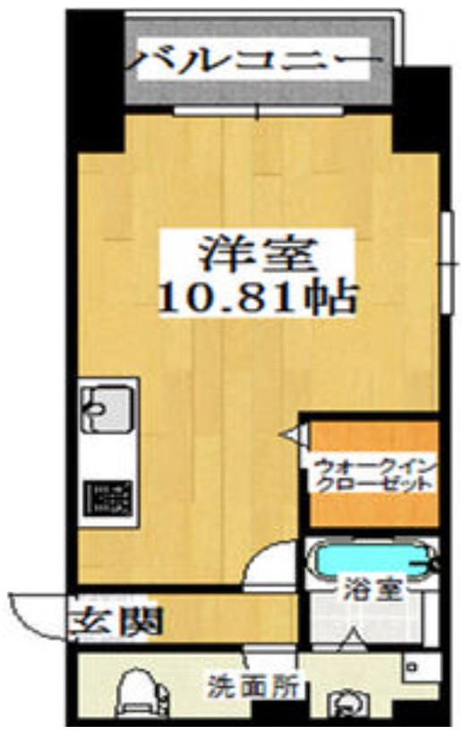 M.HILLS西本町(ワンルーム/2階)の間取り写真