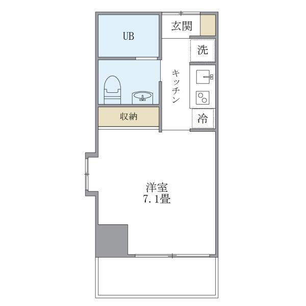 KDXレジデンス御徒町(1K/4階)の間取り写真