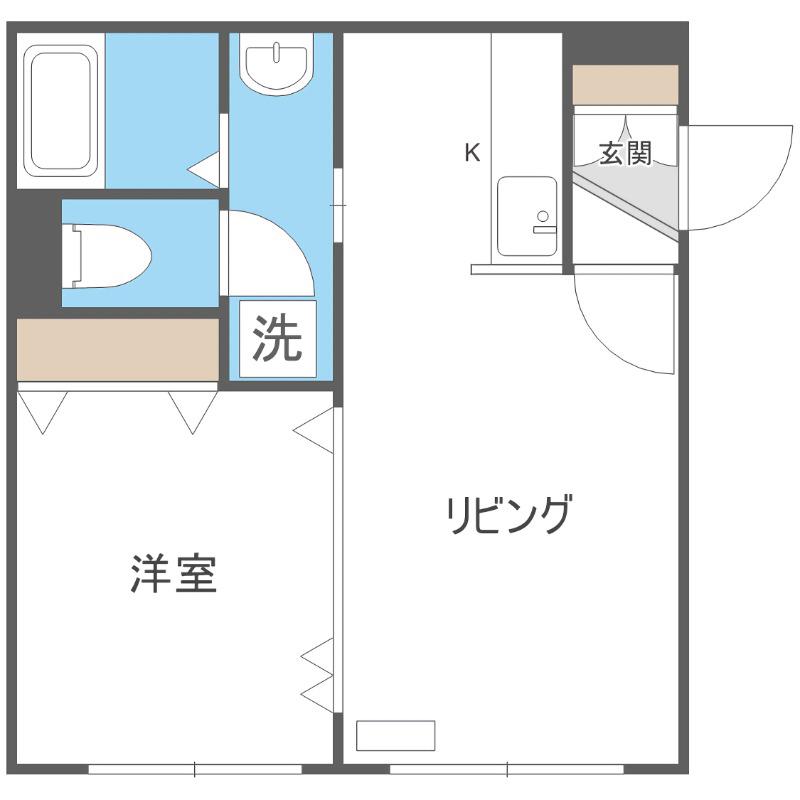 フロマージュ88(1LDK/2階)の間取り写真