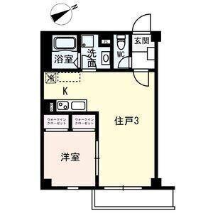 SOLASIA RESIDENCE 九条(1LDK/3階)の間取り写真