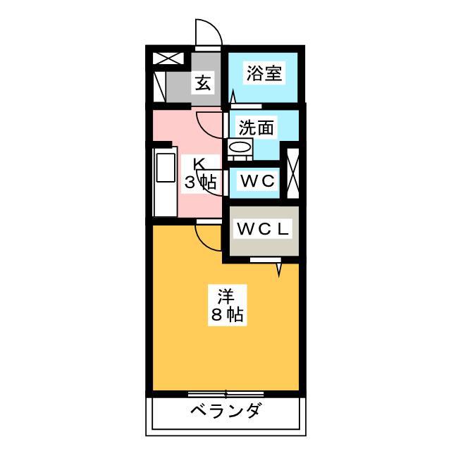 FAMILL TOMO(1K/2階)の間取り写真