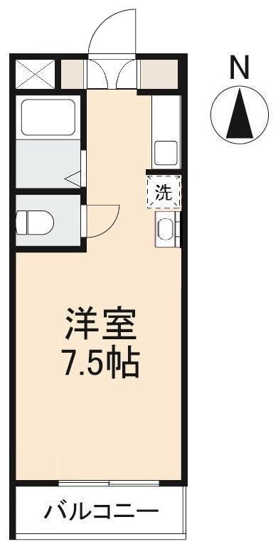 レーヴ西宝町(ワンルーム/3階)の間取り写真