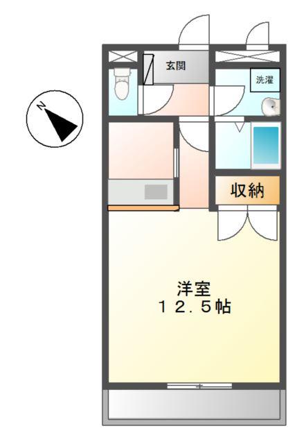 PINE VALLEY(1K/5階)の間取り写真
