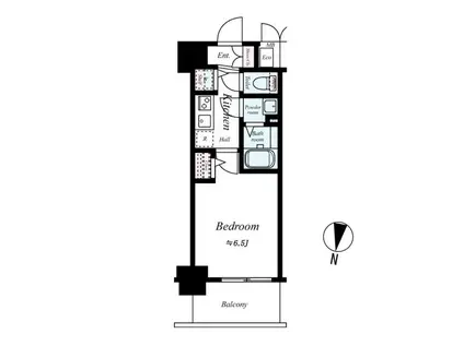 プレサンス梅田北オール(1K/4階)の間取り写真