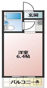 ハイツエムーユ(ワンルーム/4階)の間取り写真