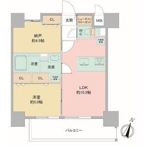 LOUIS RESIDENCE弁天町(1SLDK/8階)の間取り写真