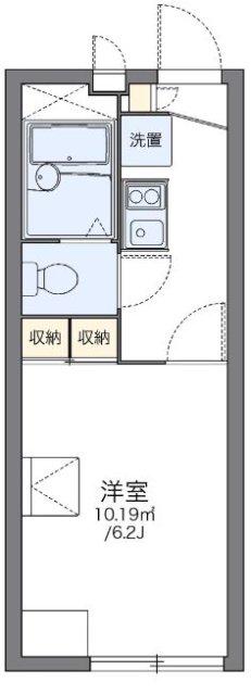 レオパレス上坂部(1K/2階)の間取り写真