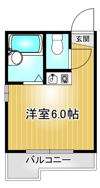 SOLEIL今池(ワンルーム/4階)の間取り写真