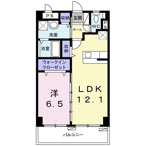 サンリット CHOU(1LDK/4階)の間取り写真