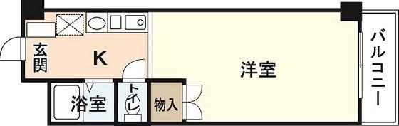 大手町 森野ビル(1K/3階)の間取り写真