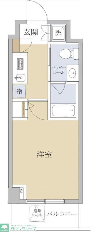 メインステージ押上II(1K/3階)の間取り写真