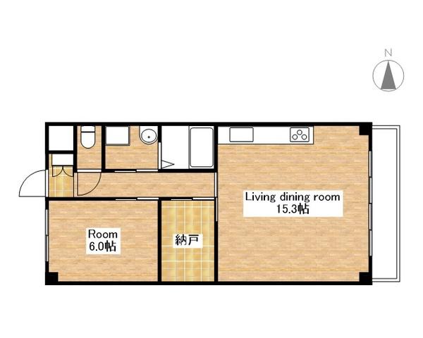 VILLA COZY(1SLDK/3階)の間取り写真