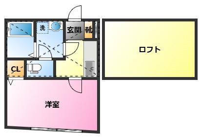 エールダルジャン(1K/2階)の間取り写真
