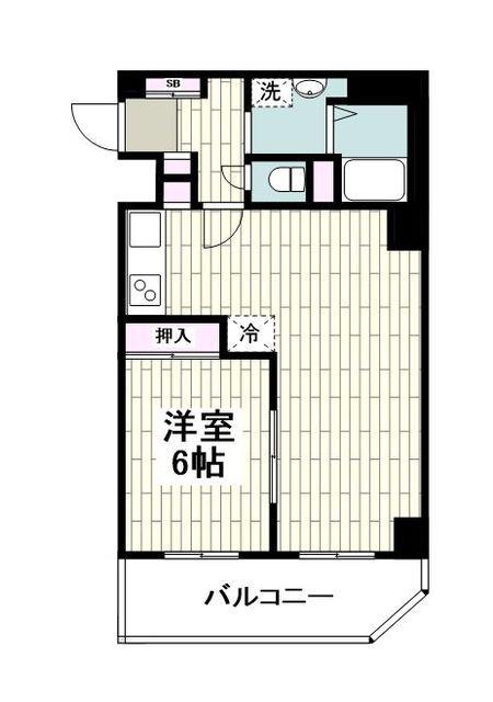 サンヴェール保土ヶ谷(1LDK/2階)の間取り写真