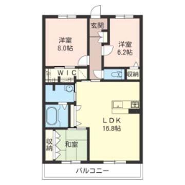 グランリュクス(3LDK/3階)の間取り写真