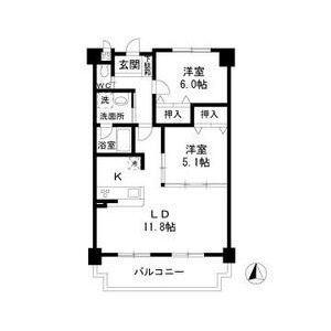 グレイス17(2LDK/2階)の間取り写真