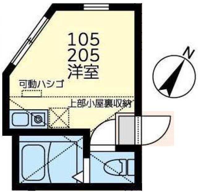 コート・ライズ神大寺(ワンルーム/1階)の間取り写真
