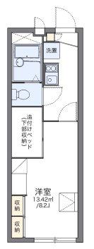 レオパレスアクアⅡ(1K/2階)の間取り写真