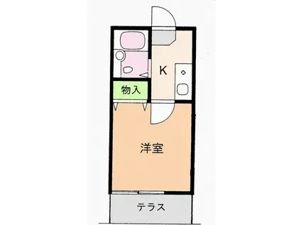 アドバンスヒル2(1K/2階)の間取り写真
