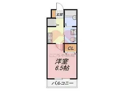 WIN北花田(1K/2階)の間取り写真