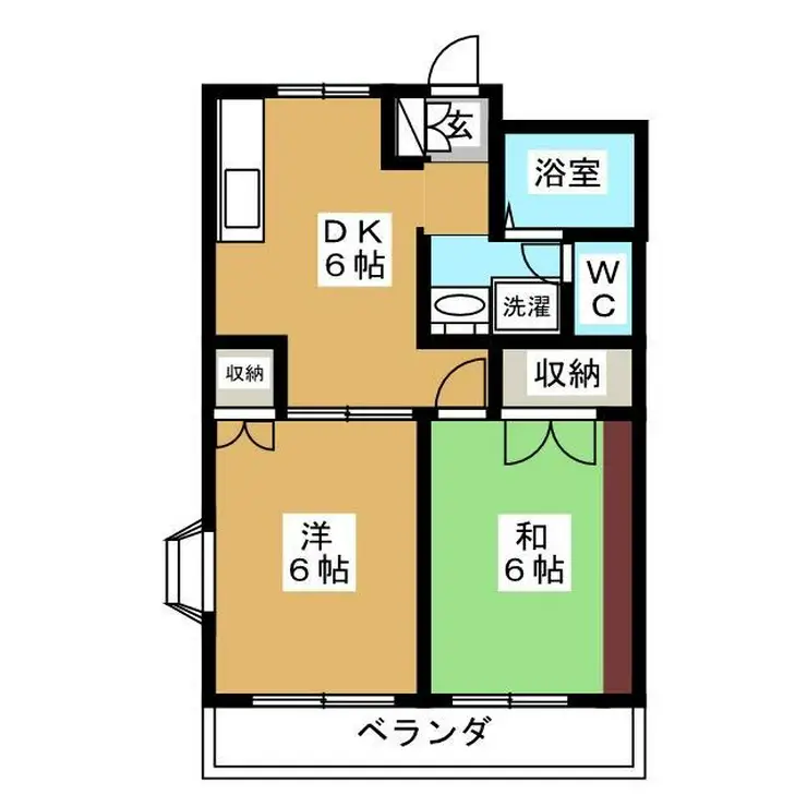 サンバレー3 2階階 間取り