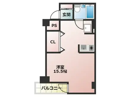 プリマベーラ神戸(ワンルーム/5階)の間取り写真