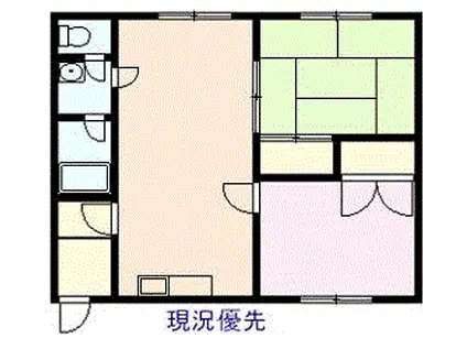 南永コーポ1(2LDK/1階)の間取り写真