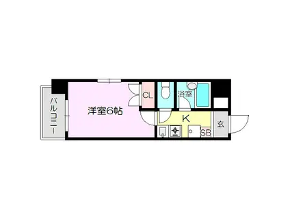 エスリード新大阪第8(1K/8階)の間取り写真