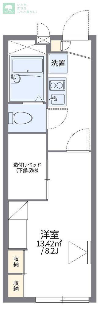 レオパレス桜(1K/2階)の間取り写真
