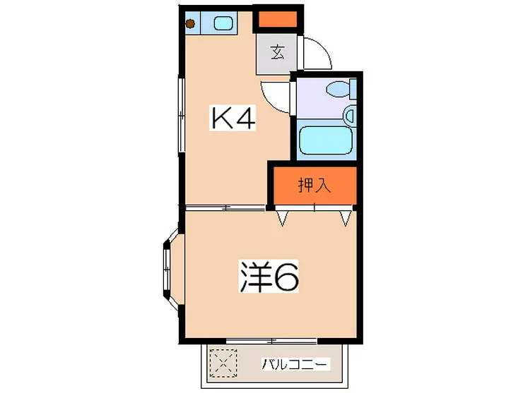 メゾンはしもと 2階階 間取り