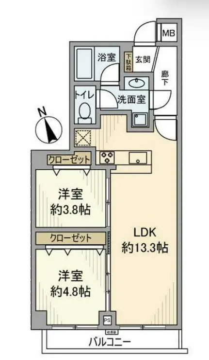 ライオンズマンション西麻布第2 1階階 間取り