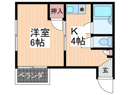 塚村ビル(1K/3階)の間取り写真