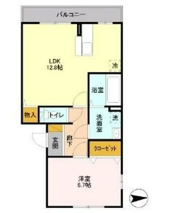 エシカルコート 3階階 間取り