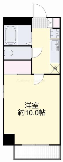 トーコーレジデンス豊成(1K/5階)の間取り写真