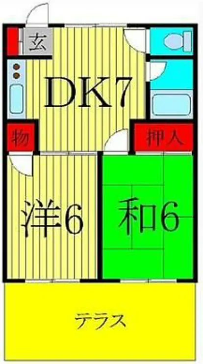 ビラサンホワイト 1階階 間取り