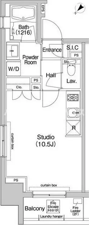 コンフォリア東池袋EAST 8階階 間取り