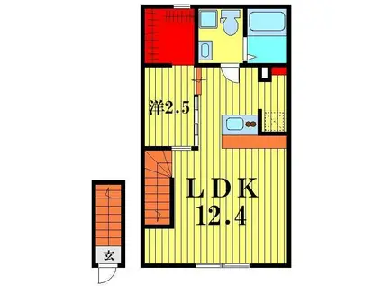 ARCENCIELOSHIAGE(1SLDK/3階)の間取り写真