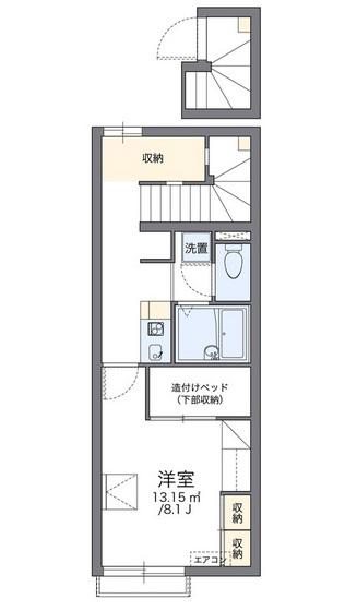 レオパレス藤花(1K/2階)の間取り写真
