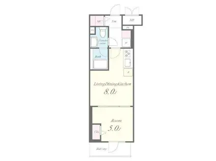 JPT RESIDENCE(1LDK/11階)の間取り写真