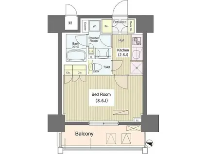 I-SUITEHIGASHINAKANO(1K/10階)の間取り写真