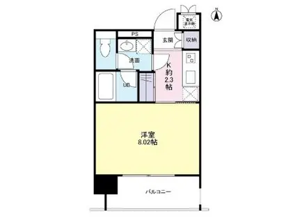RESIDENCE SHINO(1K/9階)の間取り写真