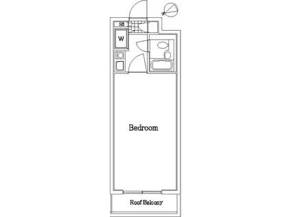 サンパレス松庵(1K/3階)の間取り写真