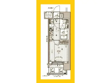 MAINSTAGE HIGASHIKANAGAWA(1K/8階)の間取り写真