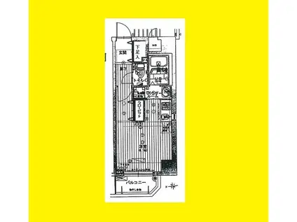 ジュネーゼグラン天満(1K/7階)の間取り写真