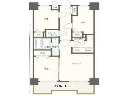 ナイスアーバン磯子II(3LDK/6階)の間取り写真