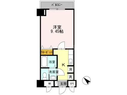 D-ROOMSTAY洗足(1K/5階)の間取り写真
