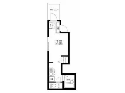 アルシオーネ町屋(1K/2階)の間取り写真